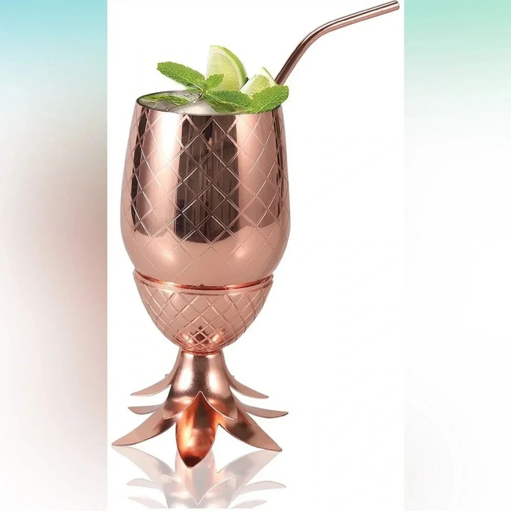 16 oz Stainless steel pineapple tumbler (3 pcs)